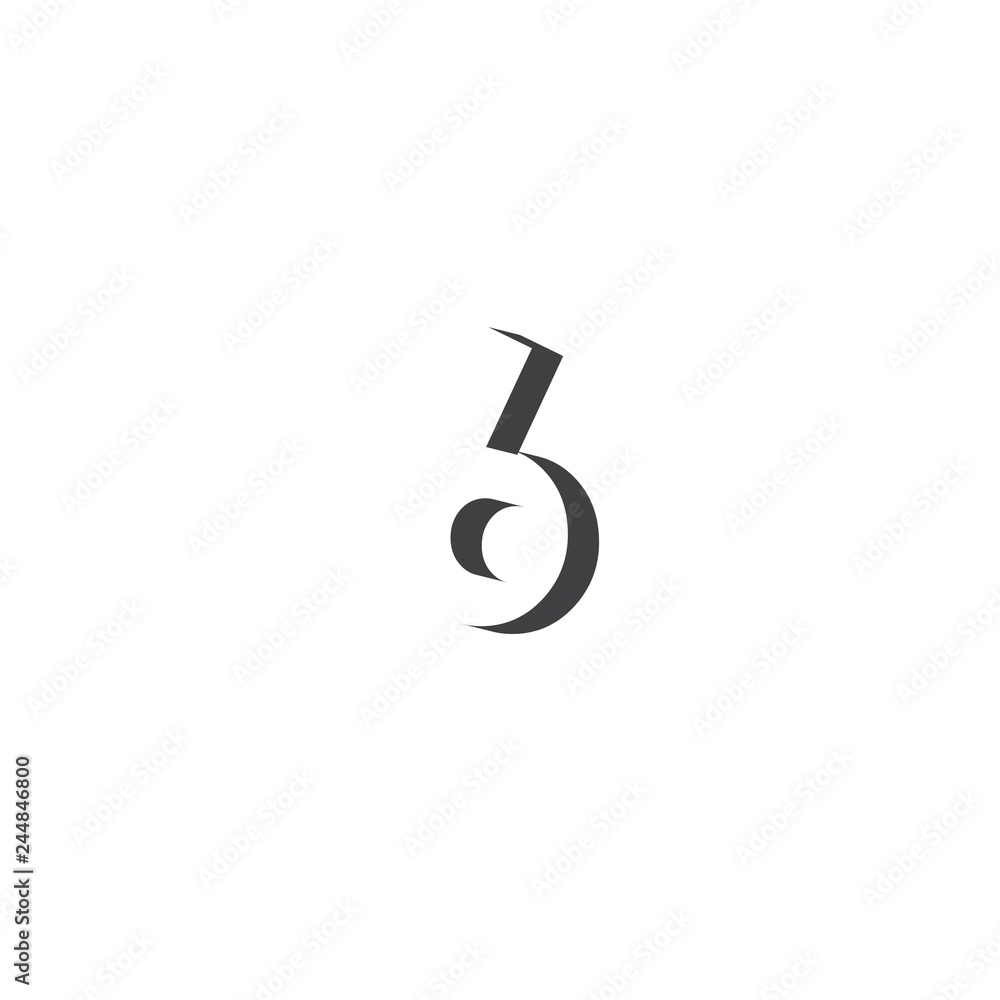 Number 6 3D Vector Template Design Illustration Number 6 3D Vector Template Design Illustration