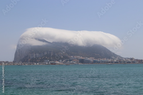 fog of rock of gibraltar