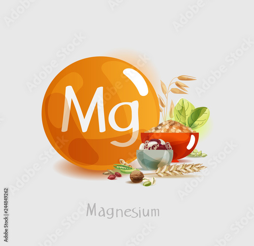 Magnesium in food.