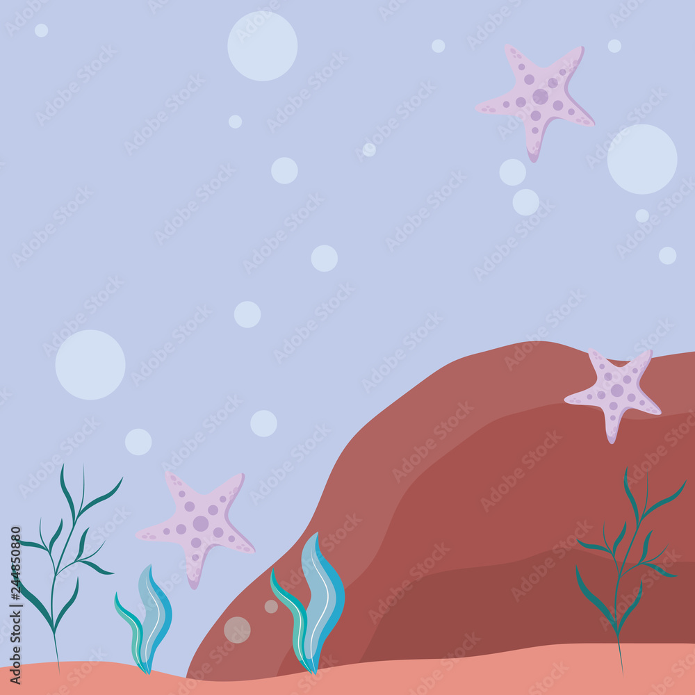 Obraz premium underwater background design