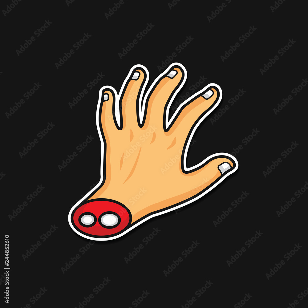 Obraz premium half of hand