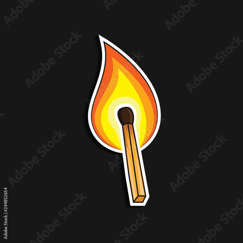 matches icon sticker