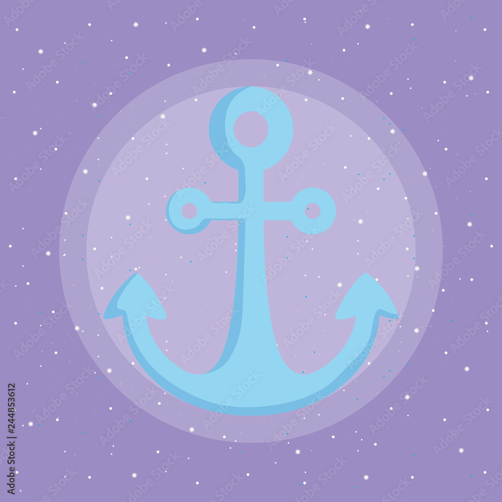 Naklejka premium mermaid and anchor design