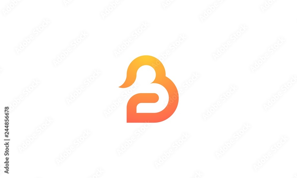 b abstract logo b abstract logo