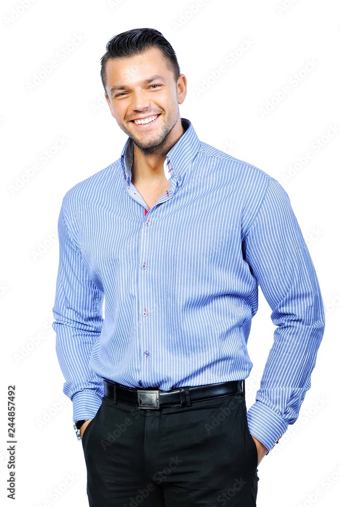 Handsome young man isoalted on white background Handsome young man isoalted on white background