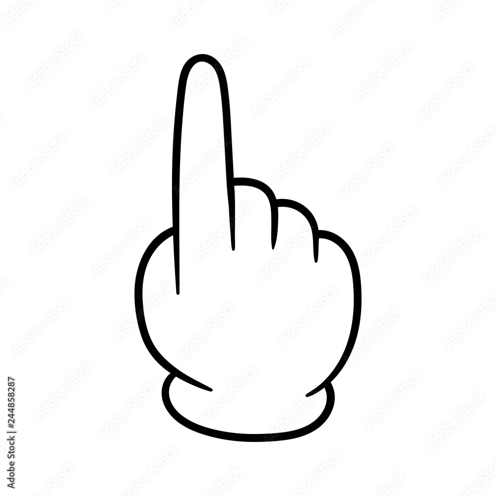 Cartoon Pointing Hand Cartoon Pointing Hand