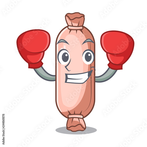 Boxing bolster on the funny cartoon shape