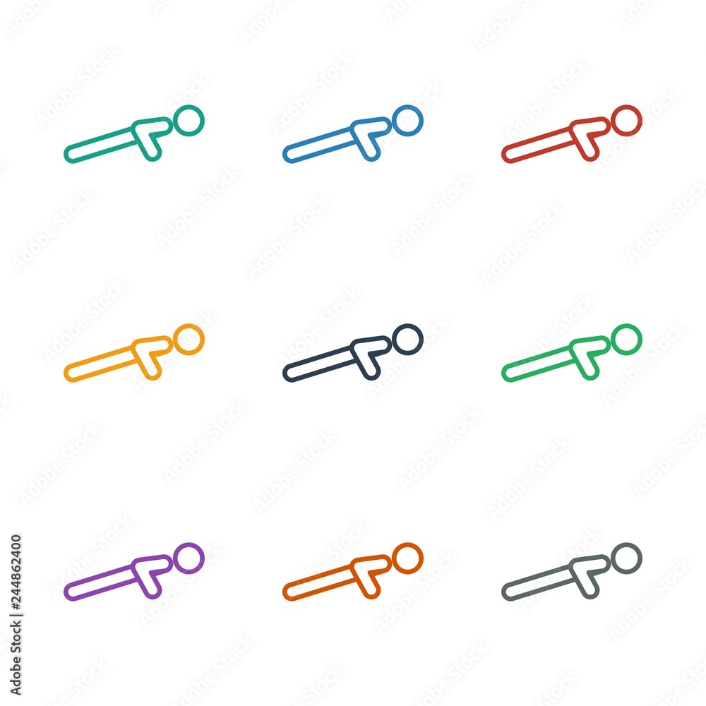 push up icon white background push up icon white background