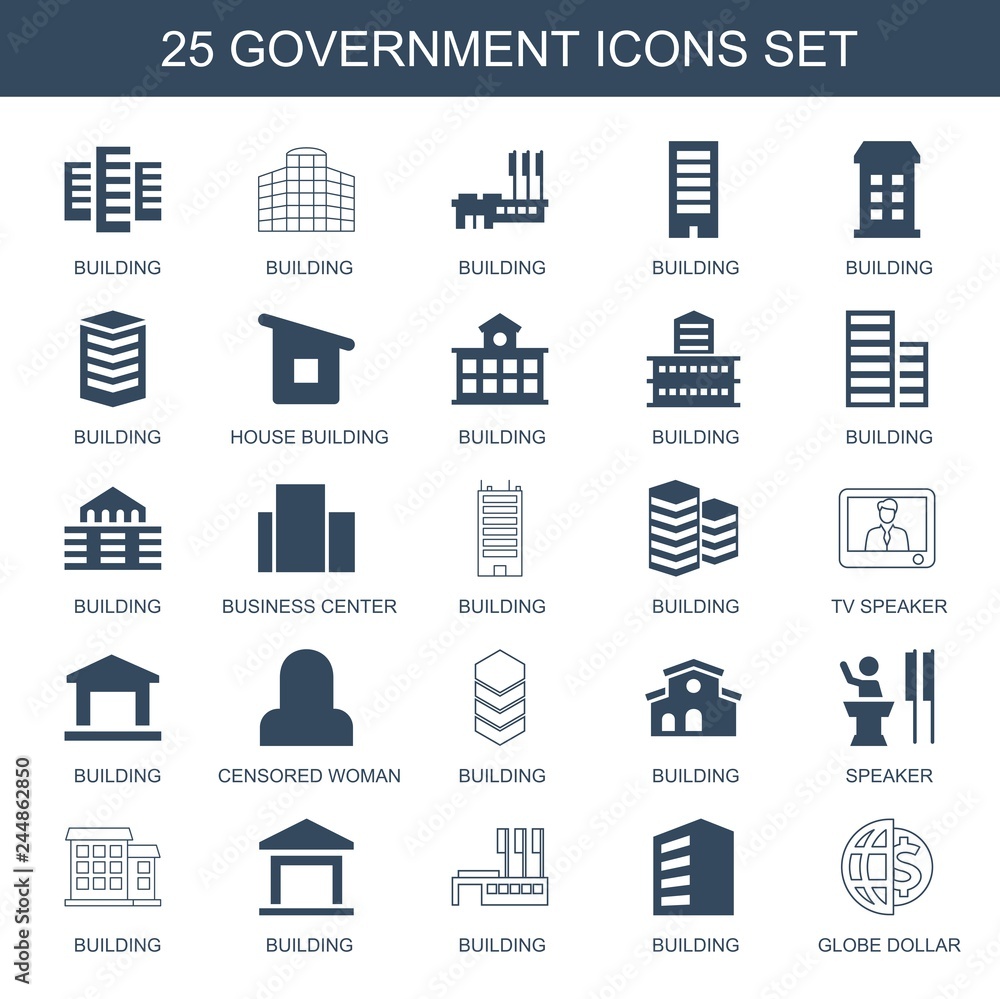 25 government icons