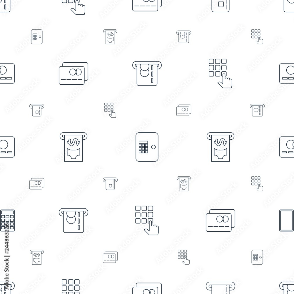 atm icons pattern seamless white background atm icons pattern seamless white background