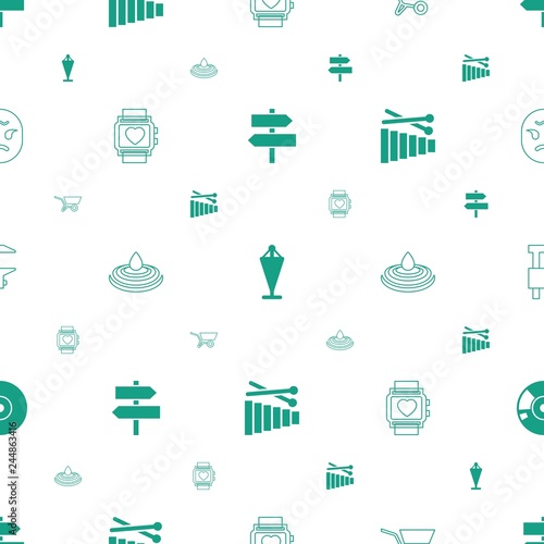 illustration icons pattern seamless white background photo