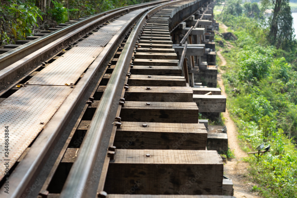 Death Railway danger create period World war two Sai Yok, Kanchanaburi Near Bangkok Thailand Death Railway danger create period World war two Sai Yok, Kanchanaburi Near Bangkok Thailand