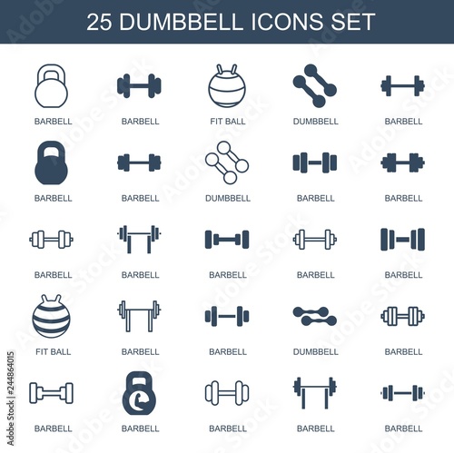 dumbbell icons