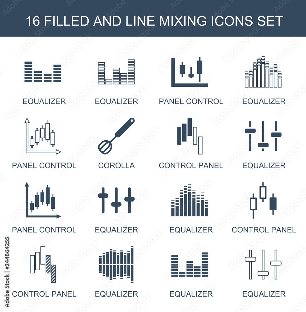 16 mixing icons