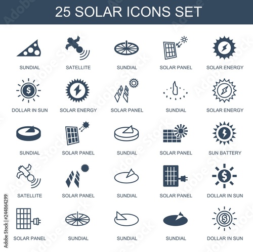 25 solar icons