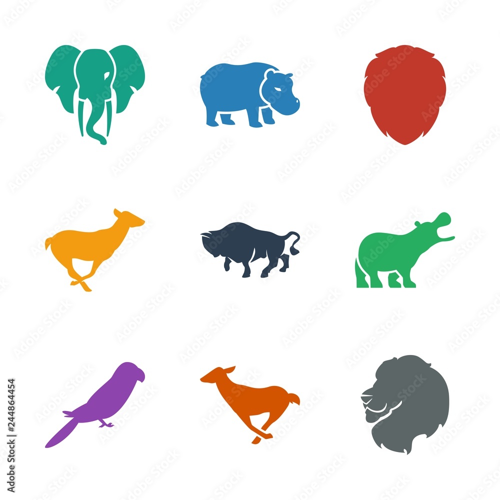 9 zoo icons