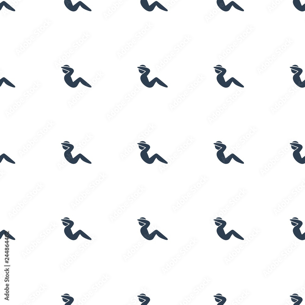 Obraz premium abdoninal workout icon pattern seamless white background