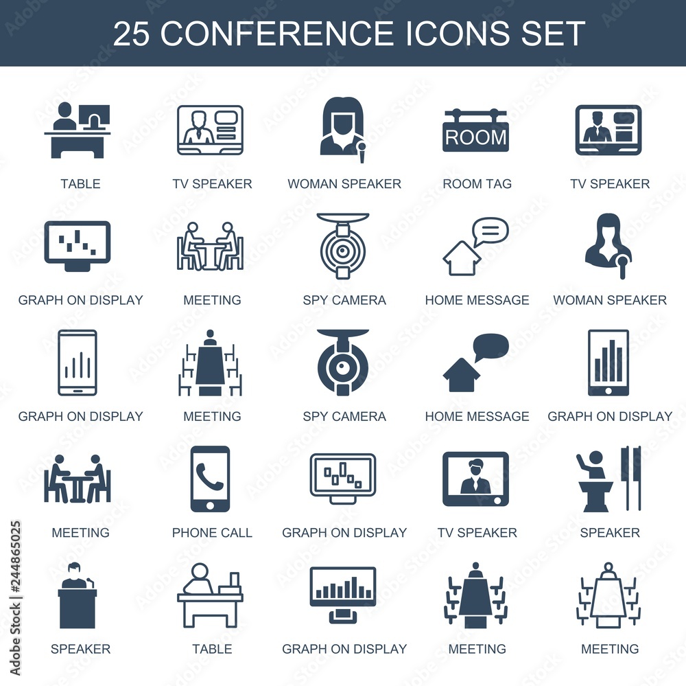 25 conference icons