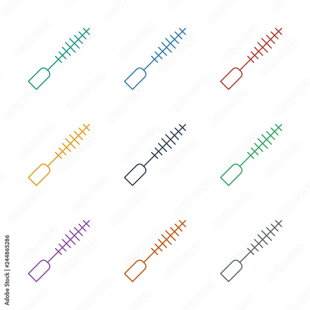 mascara icon white background mascara icon white background