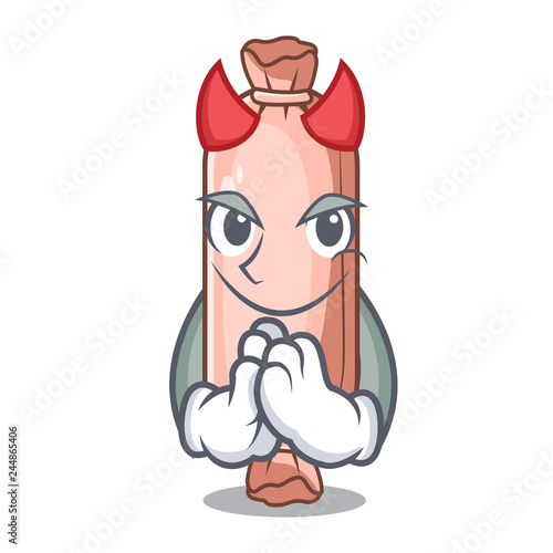 Devil bolsters placed in cartoon sleeping room