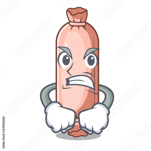 Angry bolsters placed in cartoon sleeping room