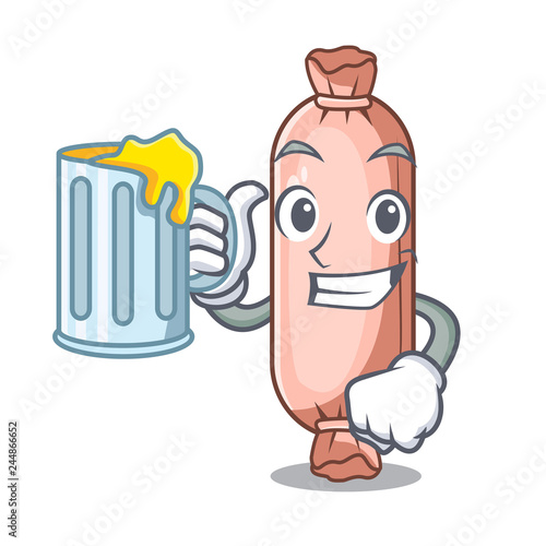 With juice bolsters placed in cartoon sleeping room