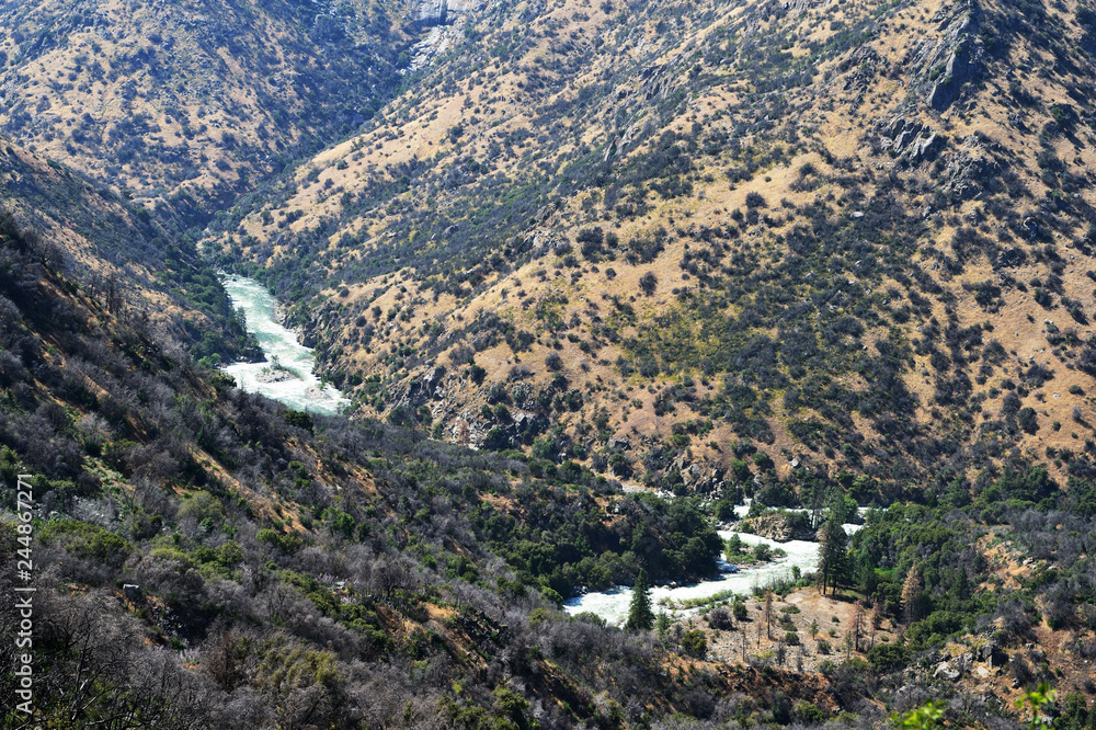 Fototapeta premium Kings Canyon National Park mountain landscape, California, USA