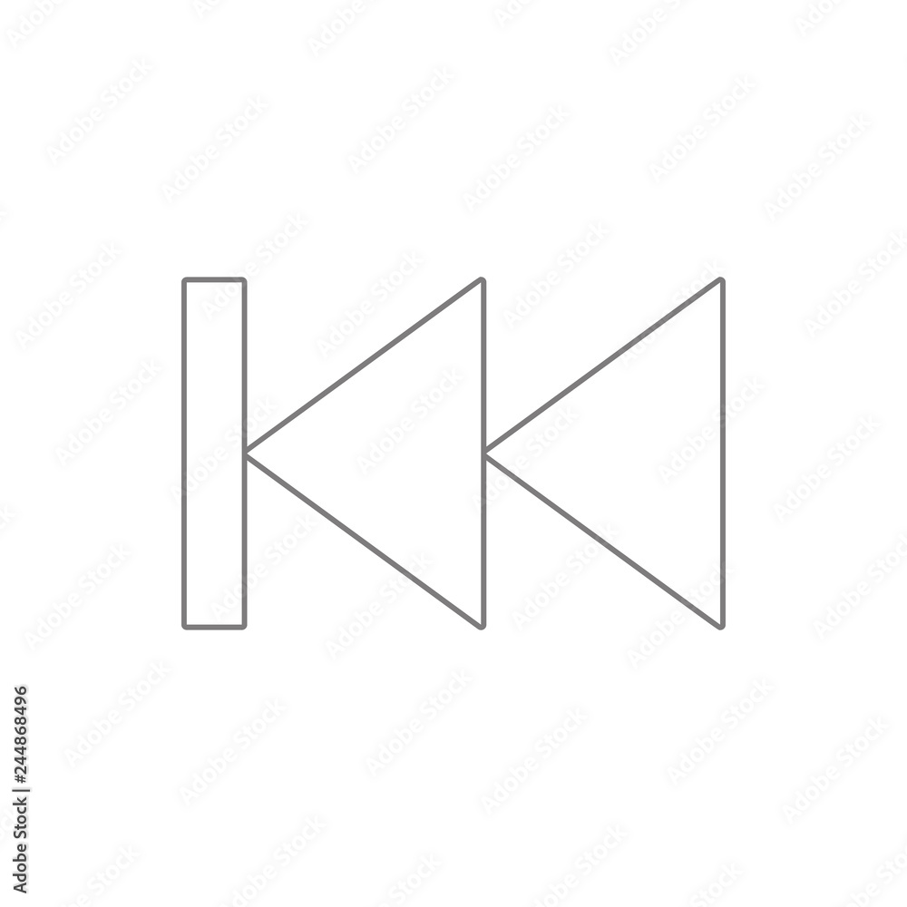 Previous music icon. Element of cyber security for mobile concept and web apps icon. Thin line icon for website design and development, app development Previous music icon. Element of cyber security for mobile concept and web apps icon. Thin line icon for website design and development, app development