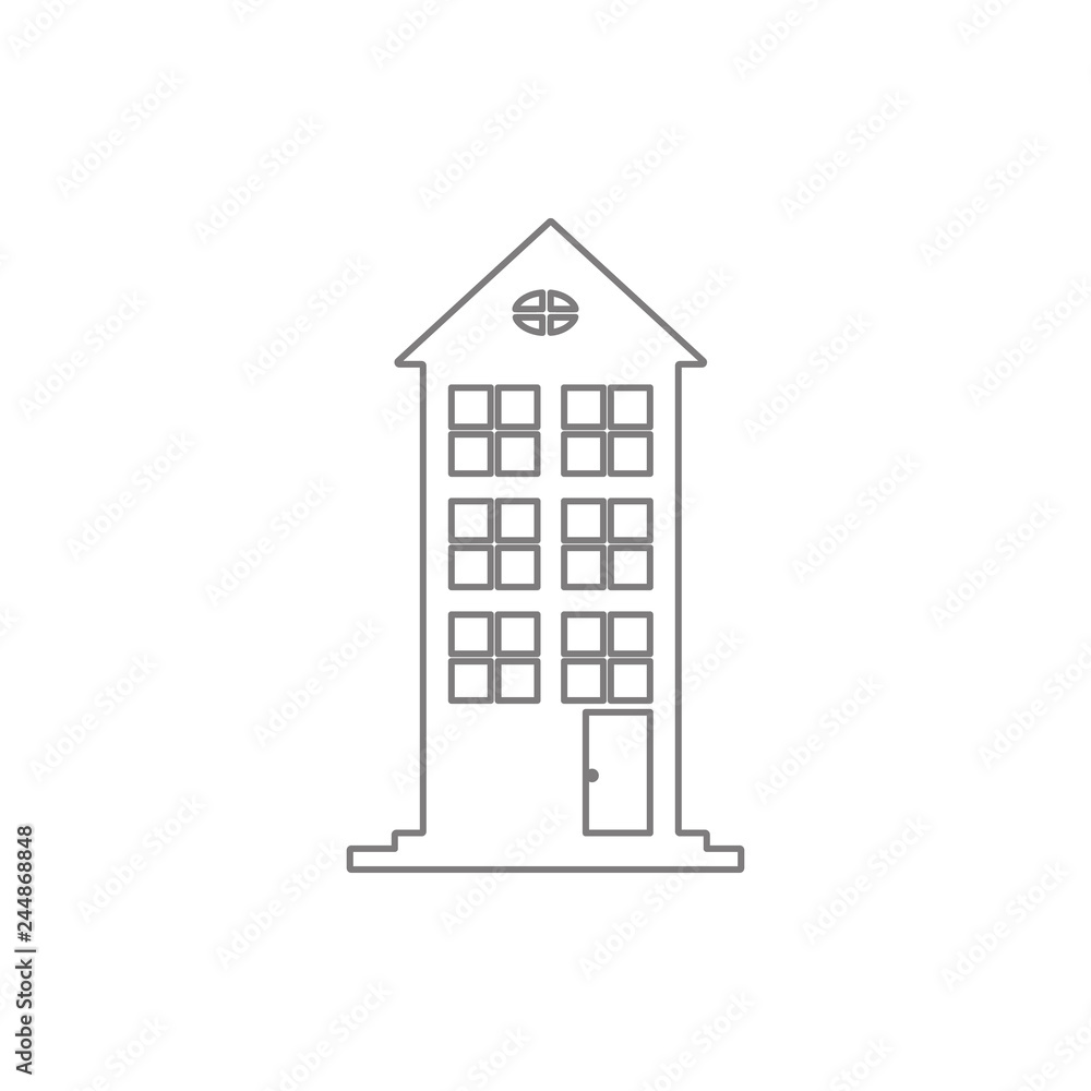 building icon. Element of web, minimalistic for mobile concept and web apps icon. Thin line icon for website design and development, app development building icon. Element of web, minimalistic for mobile concept and web apps icon. Thin line icon for website design and development, app development