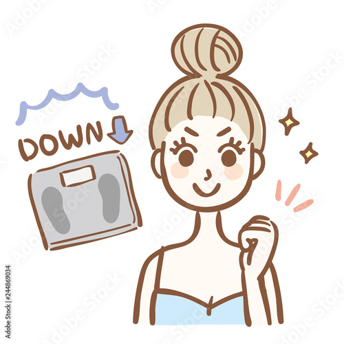 ダイエット　痩せた　女性