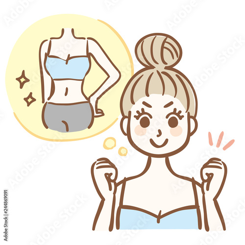 ダイエット　頑張る　女性