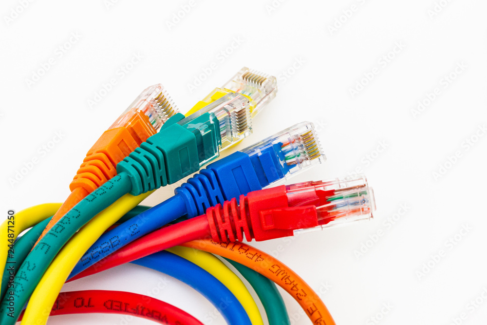 Farbige Netzwerkkabel
