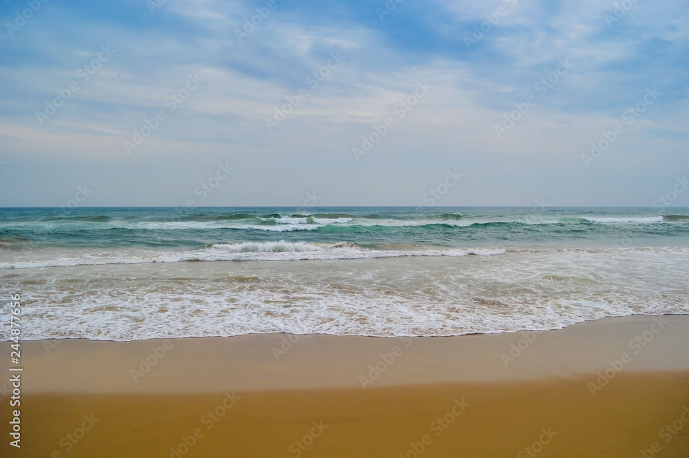 Beautiful and peaceful sea beach of Puri, orissa