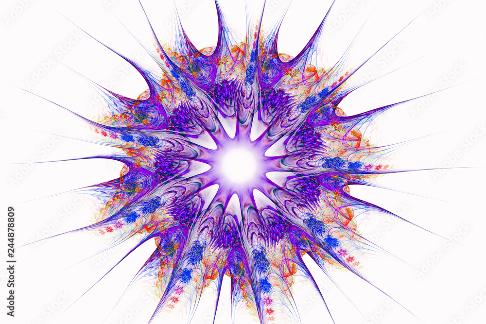 Obraz premium 3d abstract computer generated fractal design.Fractal is never-ending pattern.Fractals are infinitely complex patterns that are self-similar across different scales.