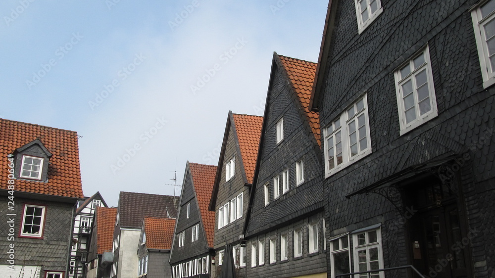 old houses in the city