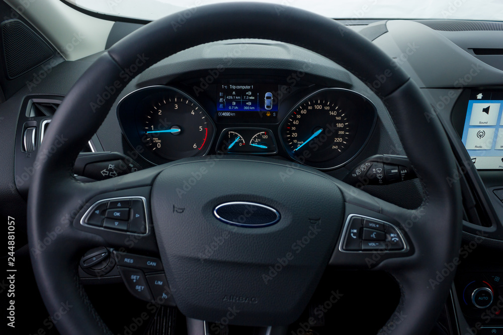 steering wheel illuminated dashboard gauges speedometer car