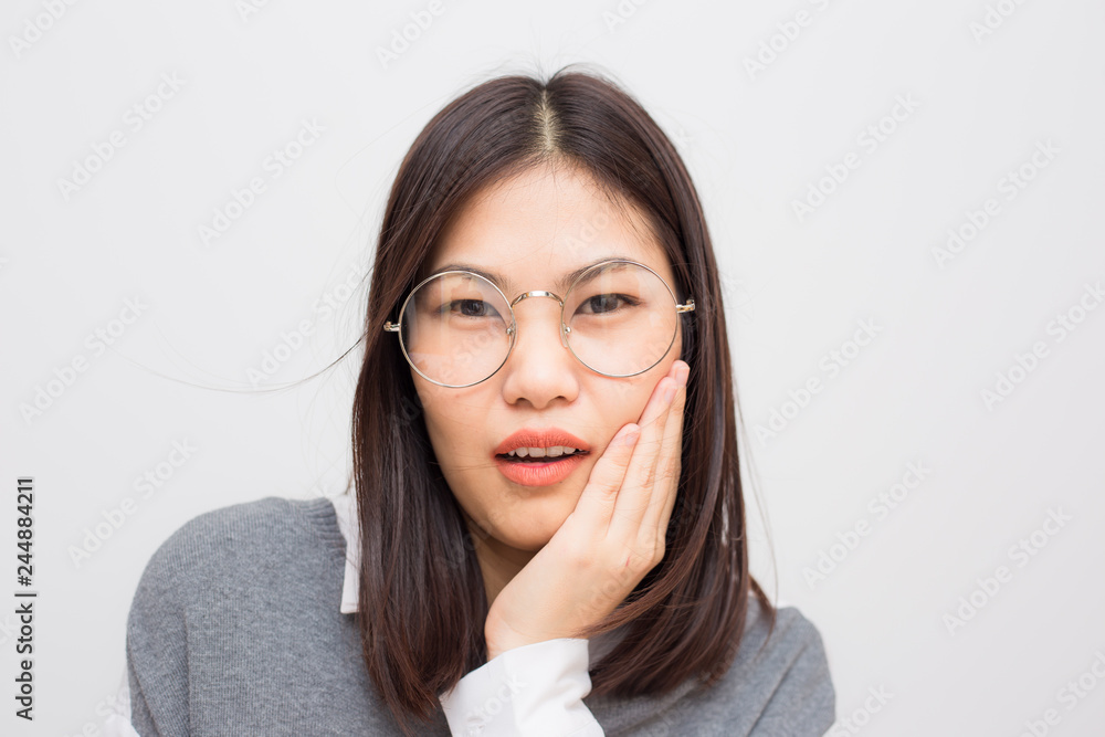 Smiling confidence fashion asian women glasses eye wear Smiling confidence fashion asian women glasses eye wear