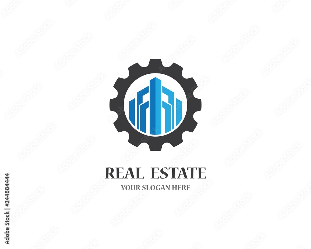 Real estate logo icon illustration Real estate logo icon illustration