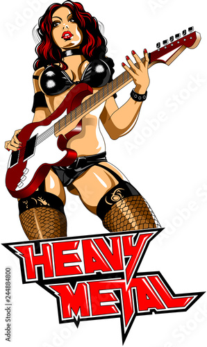 Heavy metal girl