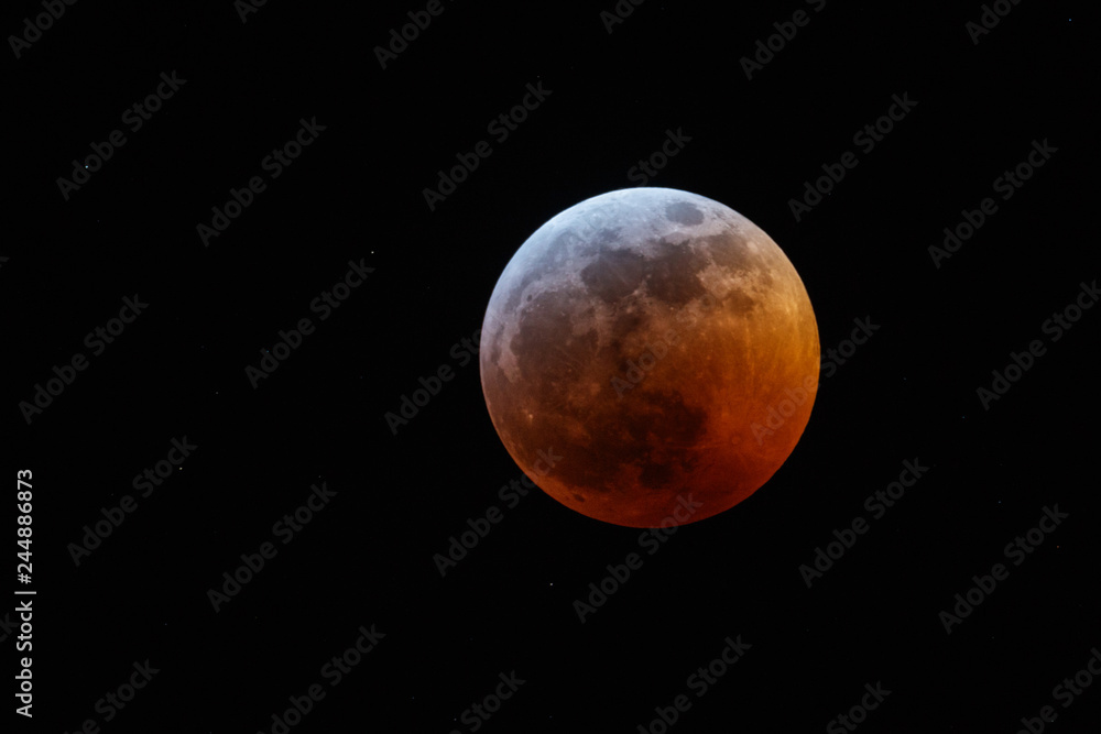 Eclipse and Super Blood Moon