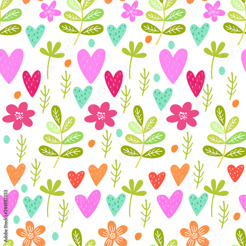 Wallpaper Mural Vector watercolor seamless abstract botanical ethnic painting. Artistic handmade batik print, floral oriental textile, fabric. Imitation of drawing with golden felt-tip pen. Torontodigital.ca