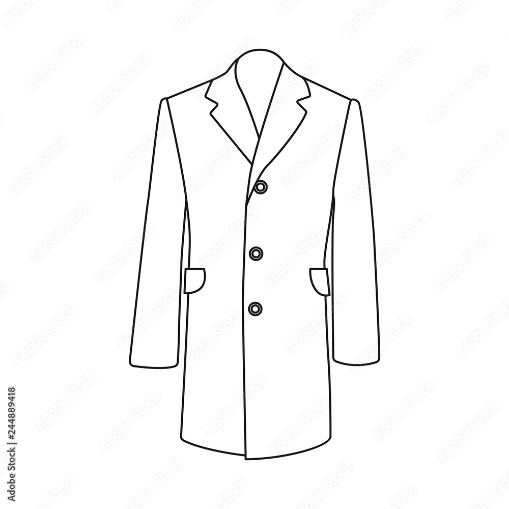 Isolated object of man and clothing icon. Set of man and wear stock symbol for web. Isolated object of man and clothing icon. Set of man and wear stock symbol for web.