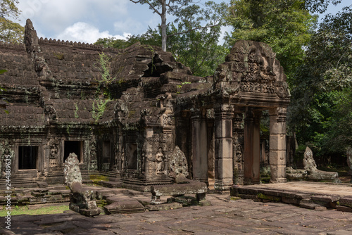 Wallpaper Mural Stone snake heads guard entrance to temple Torontodigital.ca