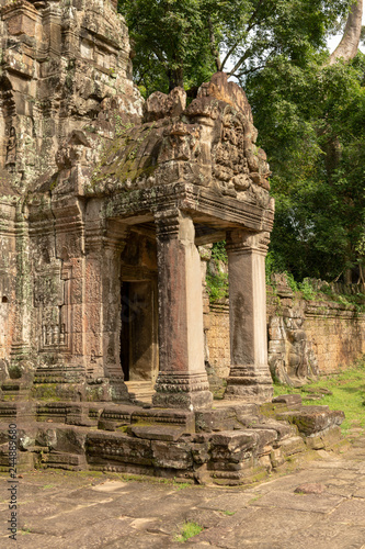 Stone portico in ruined Preah Khan temple