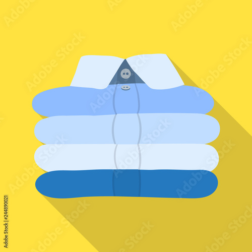Vector design of laundry and clean symbol. Collection of laundry and clothes stock vector illustration.