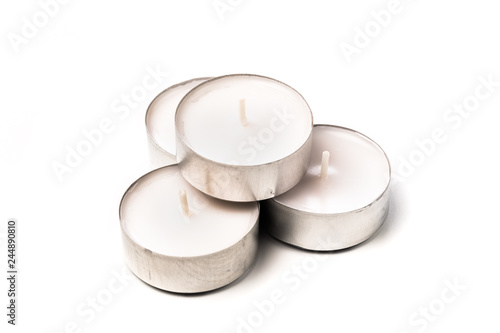 Tableau sur toile tea lights.