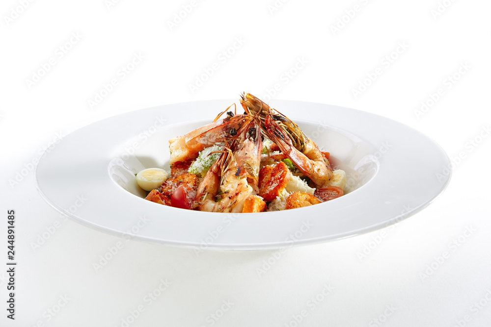 Caesar Salad with Tiger Shrimps Caesar Salad with Tiger Shrimps