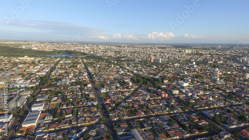 Vista com drone da cidade de Uberlândia