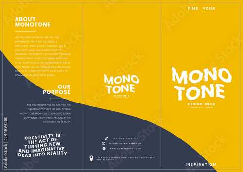 Marketing collateral: leaflet template
