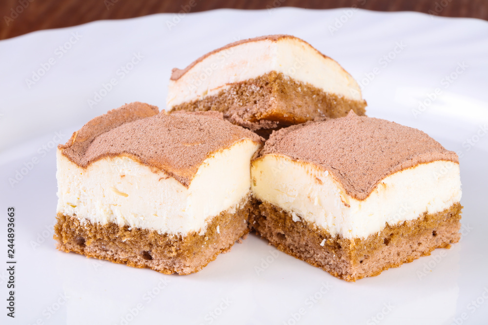 Cake with cream Cake with cream